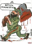 Русские и азербайджанцы показали уродливое лицо армянского фашизма в карикатурах (ФОТО)