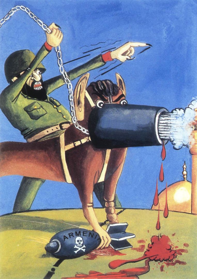 Русские и азербайджанцы показали уродливое лицо армянского фашизма в карикатурах (ФОТО)
