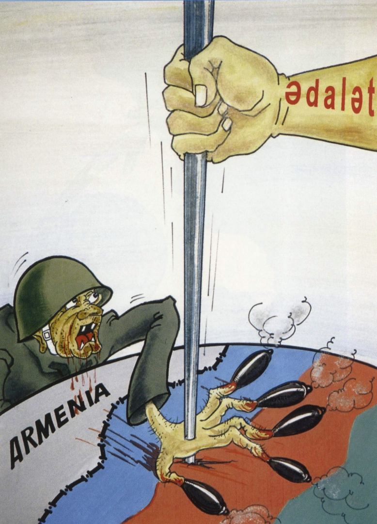 Русские и азербайджанцы показали уродливое лицо армянского фашизма в карикатурах (ФОТО)