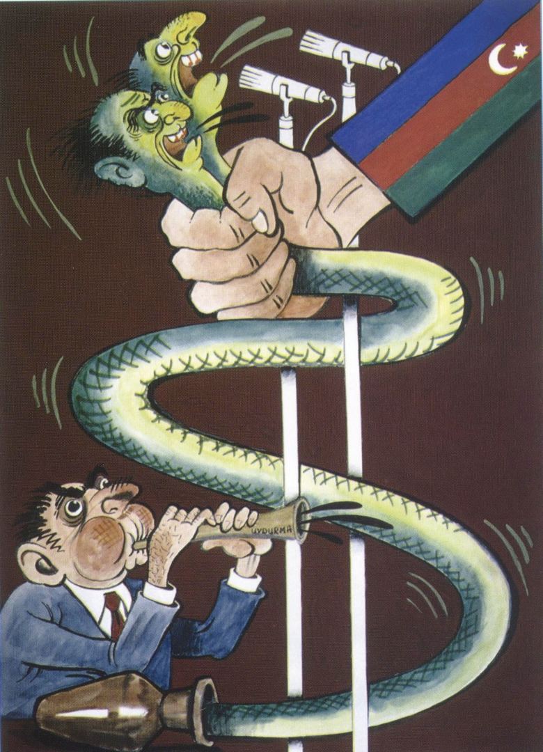 Русские и азербайджанцы показали уродливое лицо армянского фашизма в карикатурах (ФОТО)