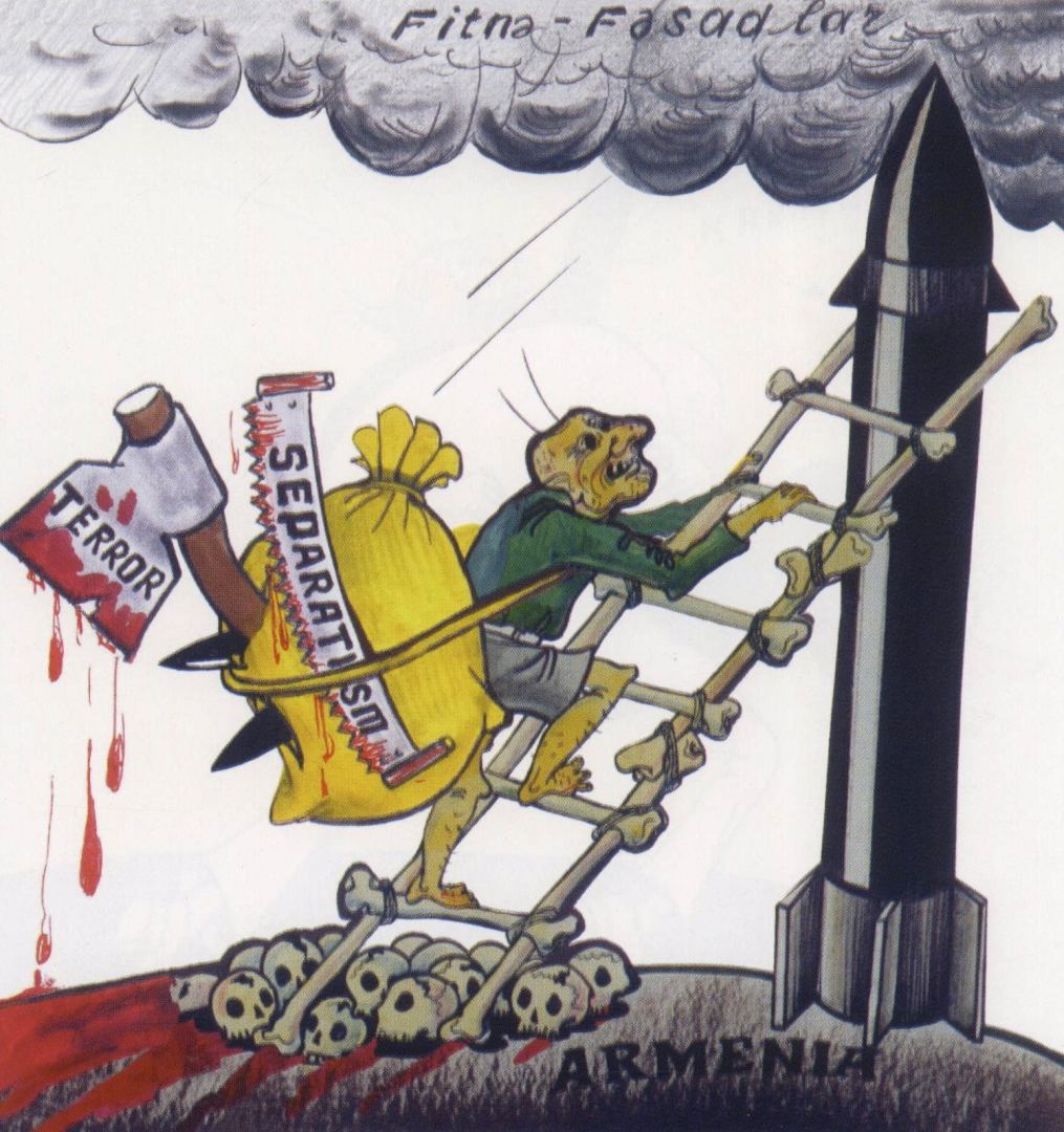 Русские и азербайджанцы показали уродливое лицо армянского фашизма в карикатурах (ФОТО)