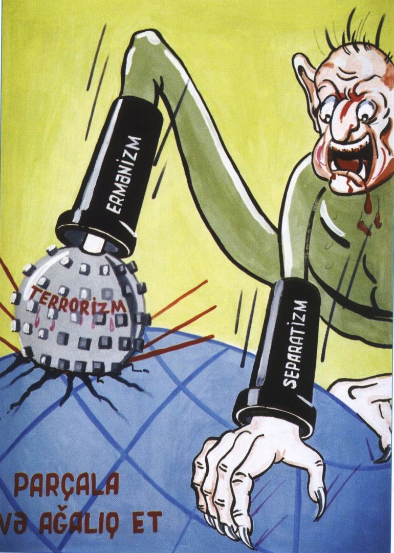 Русские и азербайджанцы показали уродливое лицо армянского фашизма в карикатурах (ФОТО)