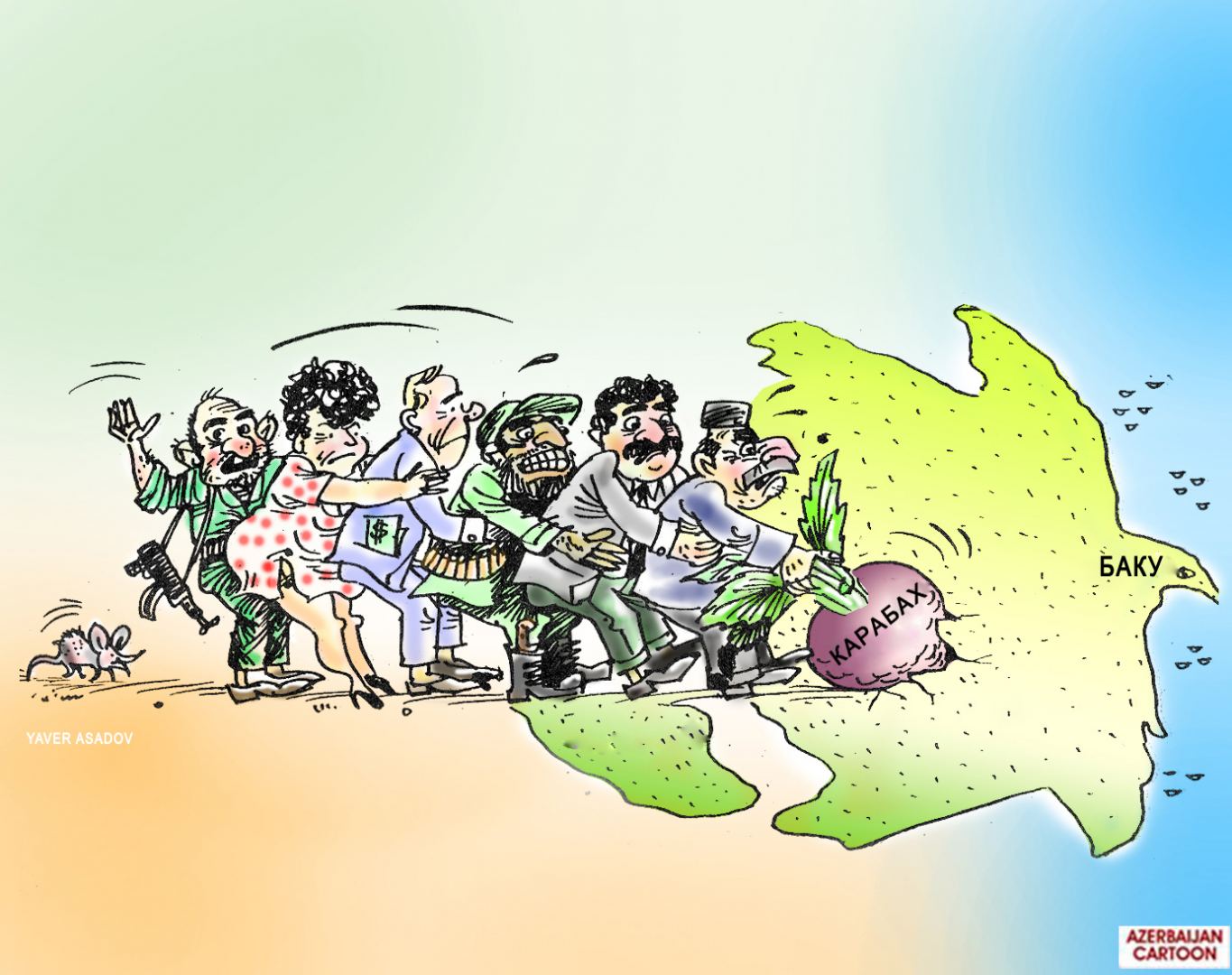 Русские и азербайджанцы показали уродливое лицо армянского фашизма в карикатурах (ФОТО)