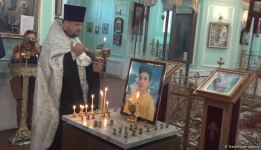 Funeral service for 13-year-old Arthur, who died due to Armenian terror, being held in church in Ganja (PHOTOS)