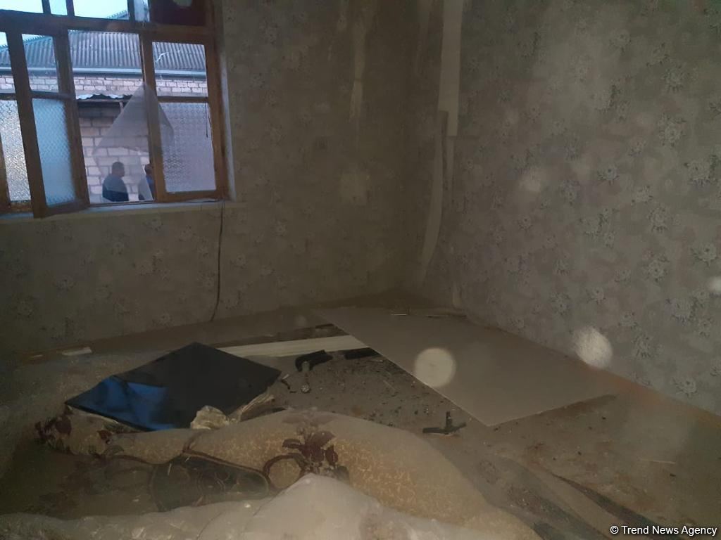 В результате артобстрела Барды армянскими вооруженными силами серьезно пострадали 5 частных домов - МЧС (ФОТО/ВИДЕО)