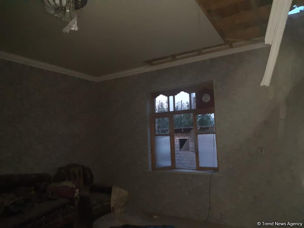 В результате артобстрела Барды армянскими вооруженными силами серьезно пострадали 5 частных домов - МЧС (ФОТО/ВИДЕО)
