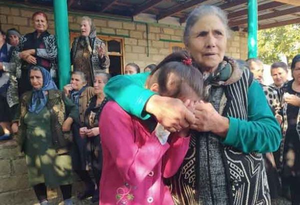 Farewell ceremony held for 7-year-old girl killed due to Armenian missile attack (PHOTO)
