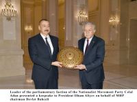 President Ilham Aliyev receives delegation led by former Turkish PM Binali Yildirim (PHOTO)