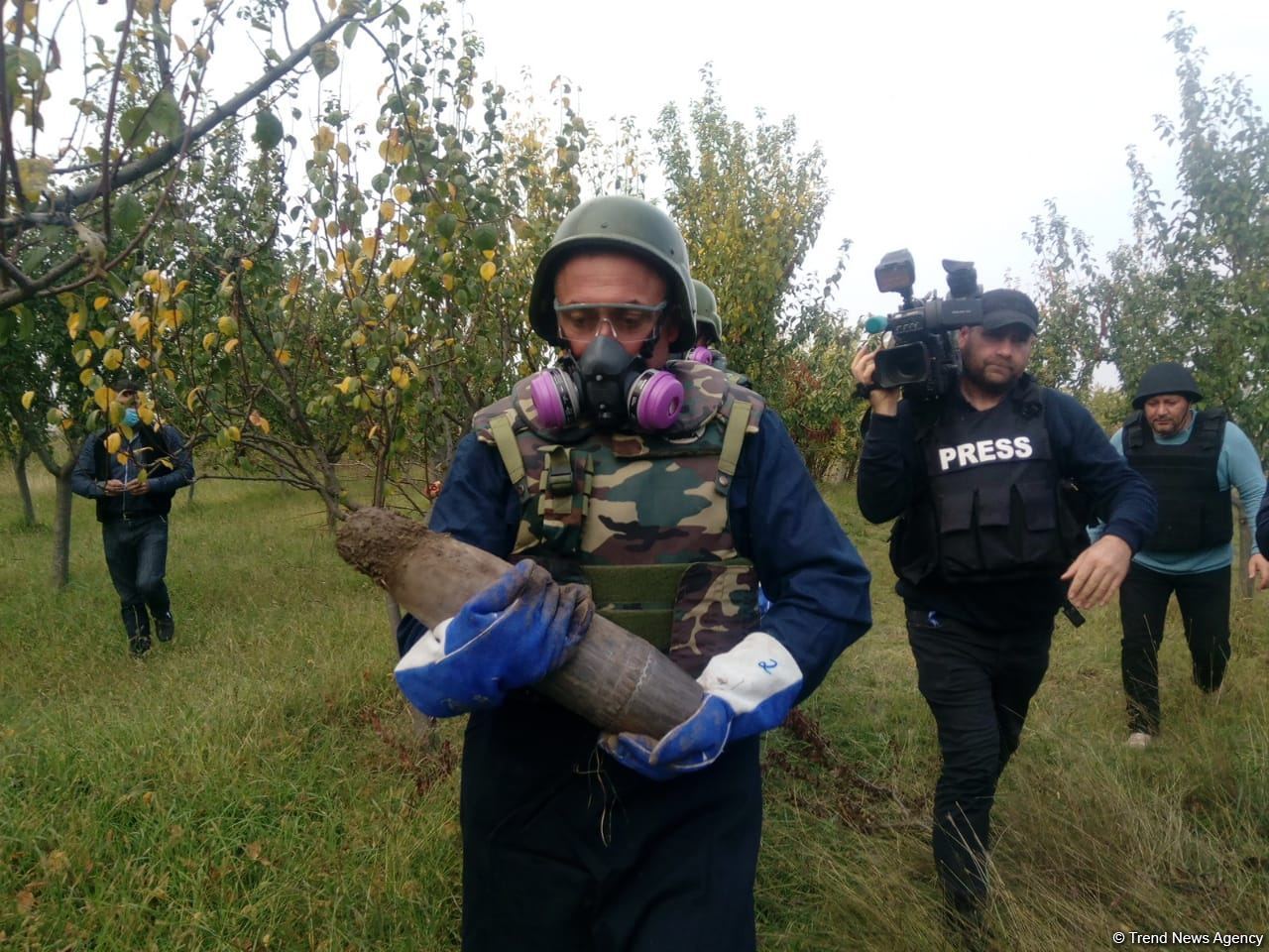 Armenian troops launch phosphorus bomb on Azerbaijan’s Tartar (PHOTO)