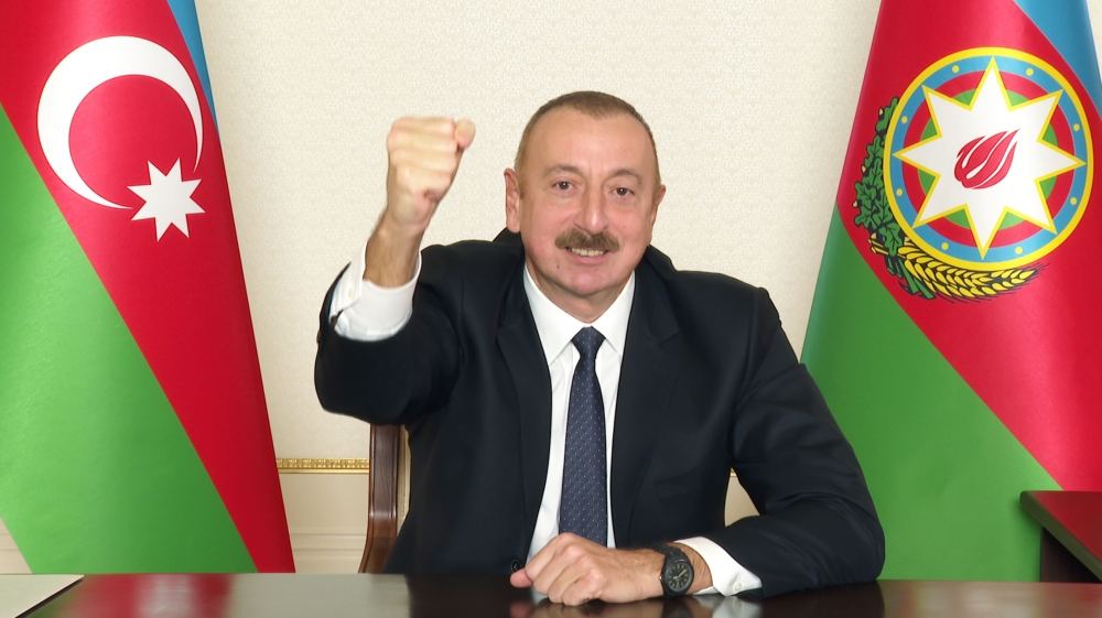 Президент Азербайджана Ильхам Алиев выступил с обращением к народу (ФОТО)
