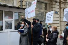 В Баку перед посольством Франции прошла акция протеста (ФОТО)