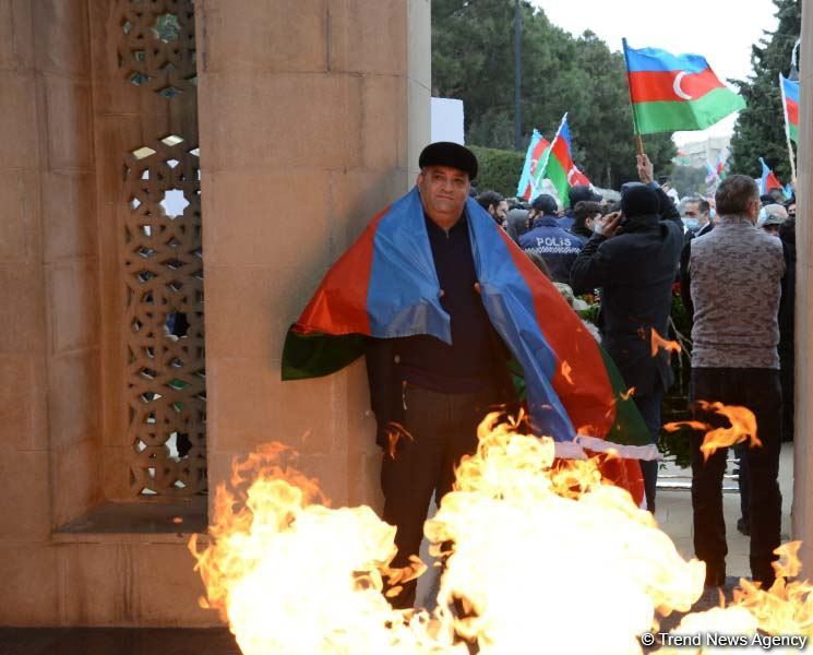 В Баку прошло победное шествие по случаю освобождения Агдама (ФОТО)