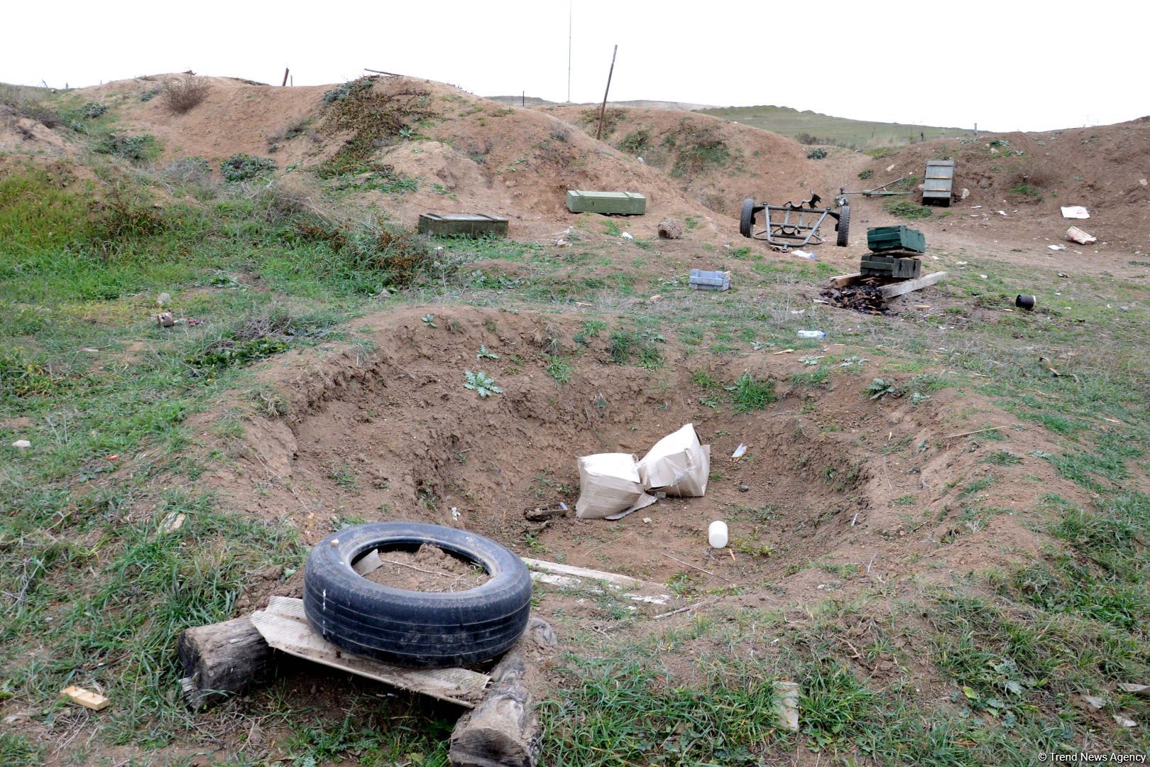 Destroyed Armenian positions firing at Azerbaijani army during recent hostilities shown (PHOTOS)