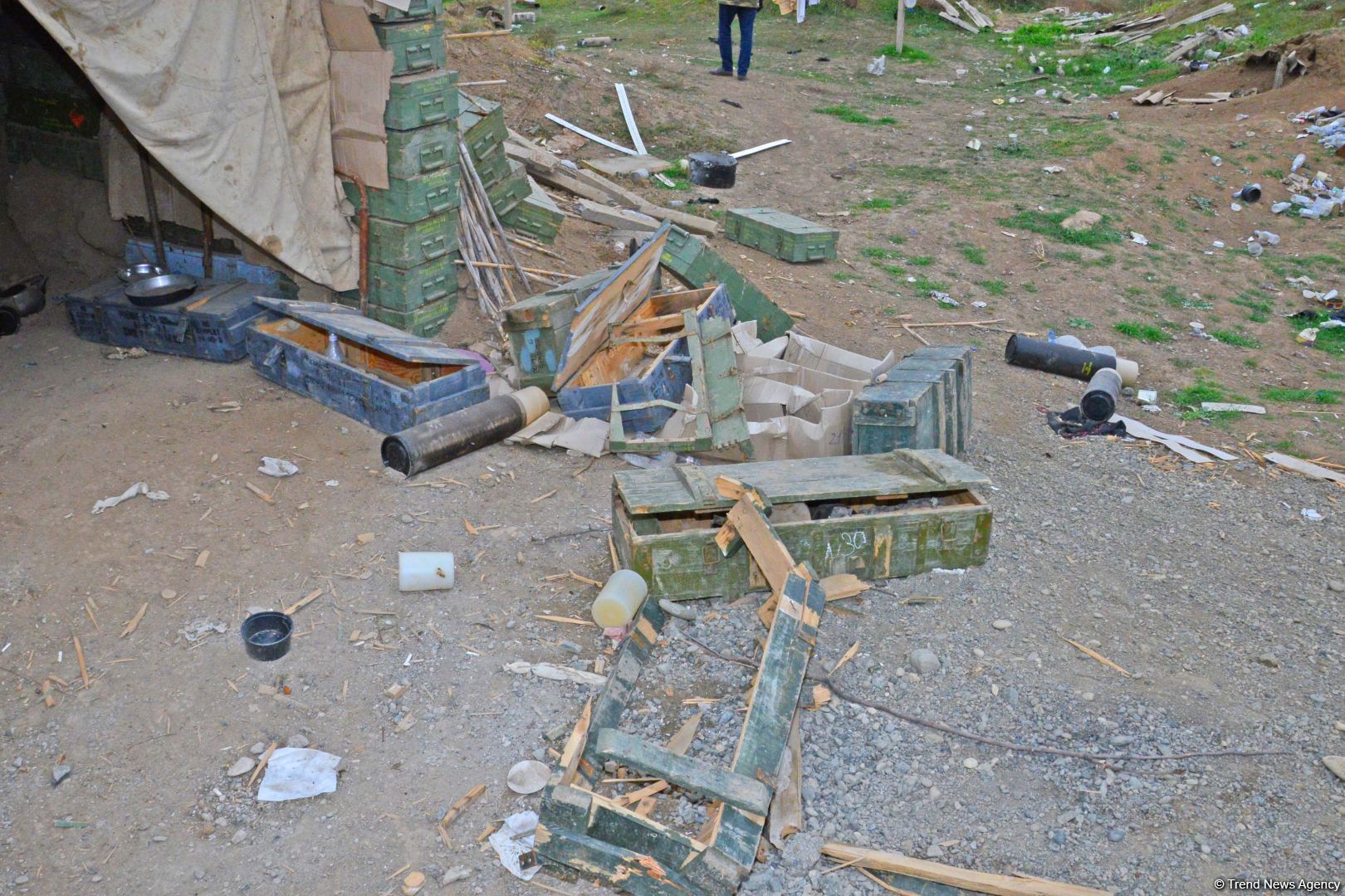 Destroyed Armenian positions firing at Azerbaijani army during recent hostilities shown (PHOTOS)