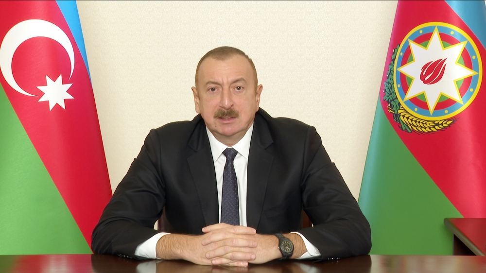 Президент Ильхам Алиев: Когда мы гнали врага из Шуши, он вывел из строя водопровод. Сейчас в Шуше нет воды