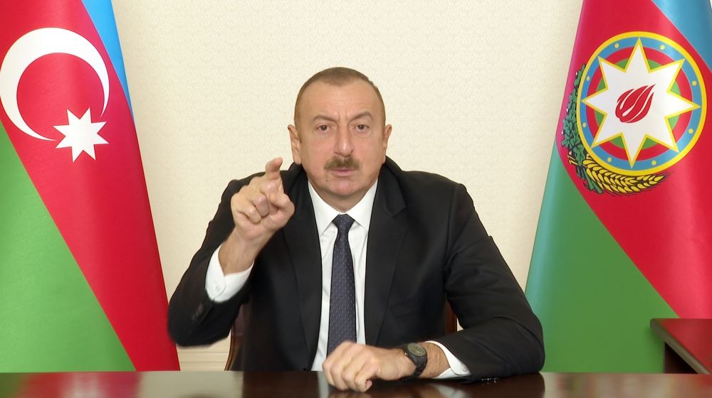 Президент Азербайджана Ильхам Алиев обратился к народу (ФОТО/ВИДЕО)