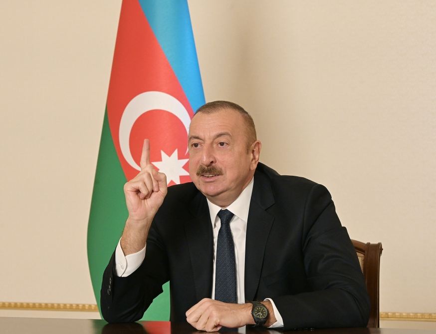 Президент Азербайджана Ильхам Алиев обратился к народу (ФОТО/ВИДЕО)