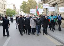 Protesters give statement in front of French embassy in Baku (PHOTO/VIDEO)