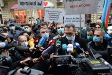 Protesters give statement in front of French embassy in Baku (PHOTO/VIDEO)