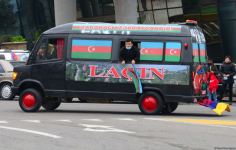 Праздничный автопробег в Баку в связи с освобождением Лачина (ФОТО)