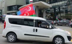 Праздничный автопробег в Баку в связи с освобождением Лачина (ФОТО)