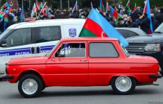 Праздничный автопробег в Баку в связи с освобождением Лачина (ФОТО)