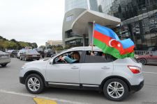 Праздничный автопробег в Баку в связи с освобождением Лачина (ФОТО)