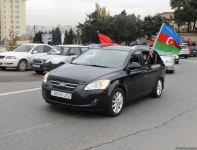 Праздничный автопробег в Баку в связи с освобождением Лачина (ФОТО)