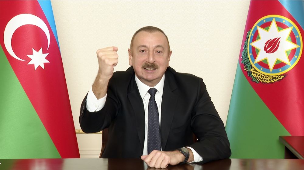 Президент Азербайджана Ильхам Алиев выступил с обращением к народу (ФОТО)