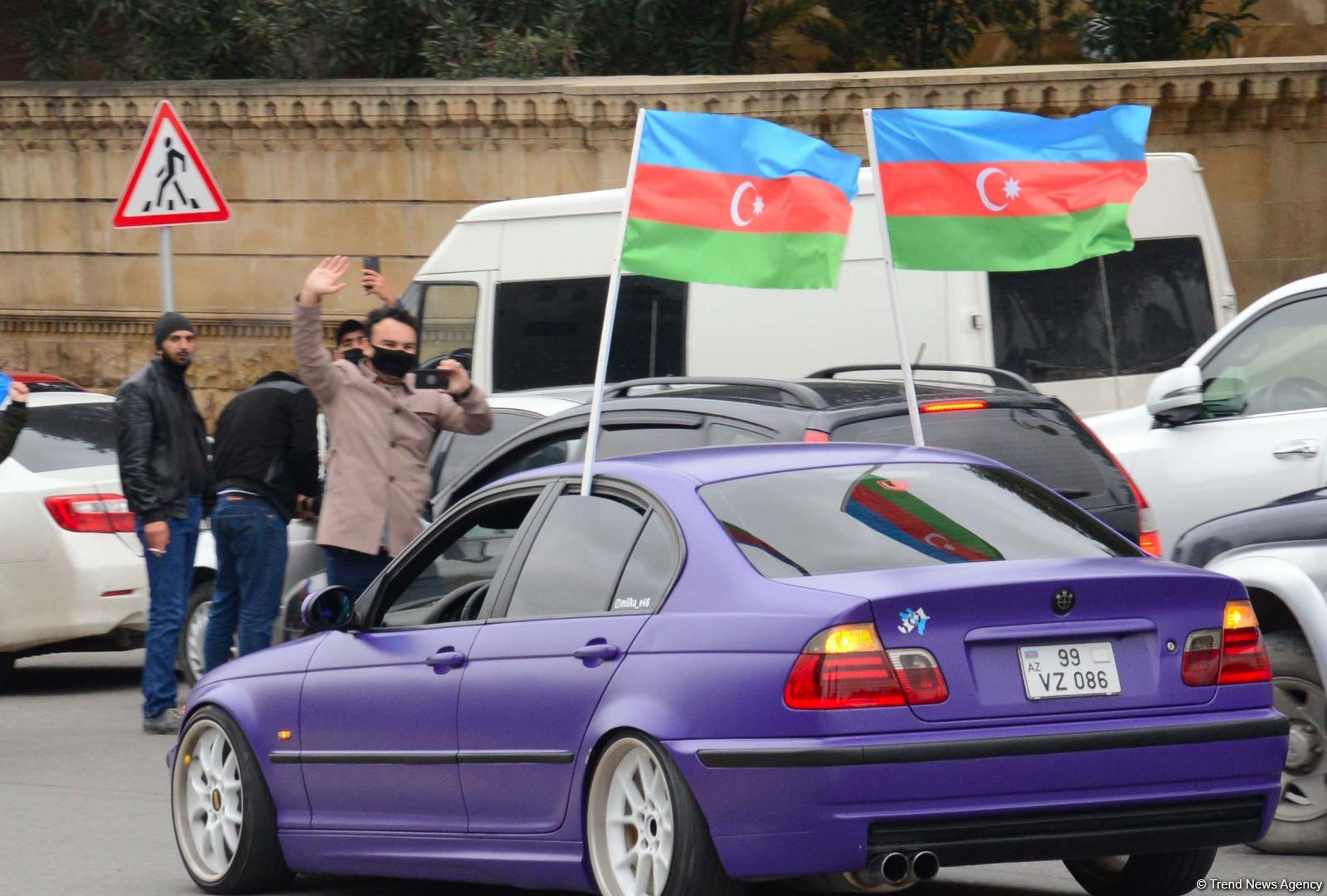 Праздничный автопробег в Баку в связи с освобождением Лачина (ФОТО)