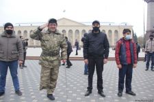 В Гяндже минутой молчания почтили светлую память шехидов Отечественной войны (ФОТО)
