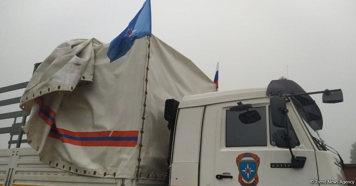 Russian humanitarian cargo delivered to Karabakh (PHOTOS)