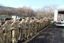 Фонд Гейдара Алиева и сеть супермаркетов Bravo доставили гостинцы солдатам в Агдаме (ФОТО)