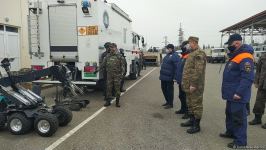 Азербайджанские и российские саперы приступили к подготовительным курсам по разминированию Агдама (ФОТО)