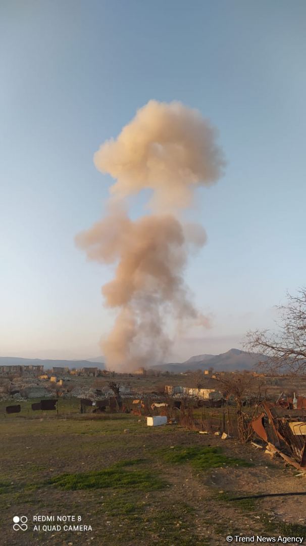 Azerbaijan neutralizes unexploded mines and ammunition in Aghdam district (PHOTO/VIDEO)