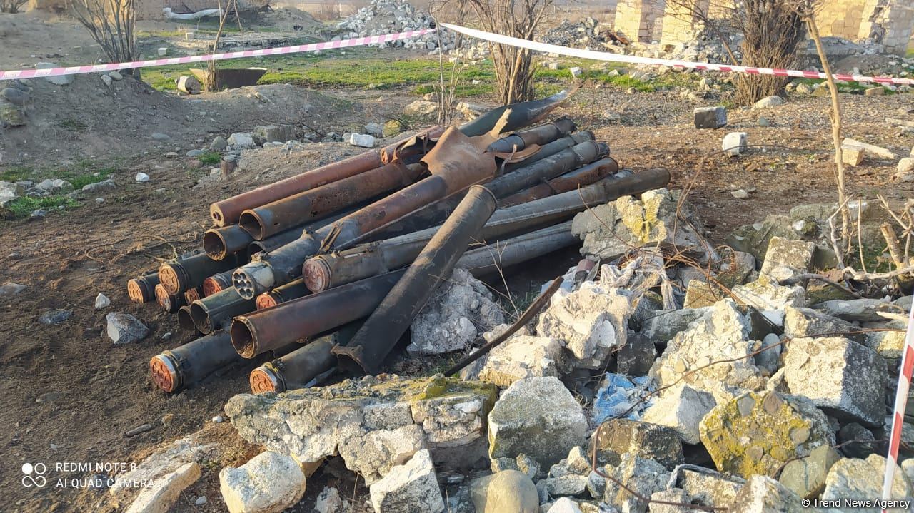 Azerbaijan neutralizes unexploded mines and ammunition in Aghdam district (PHOTO/VIDEO)