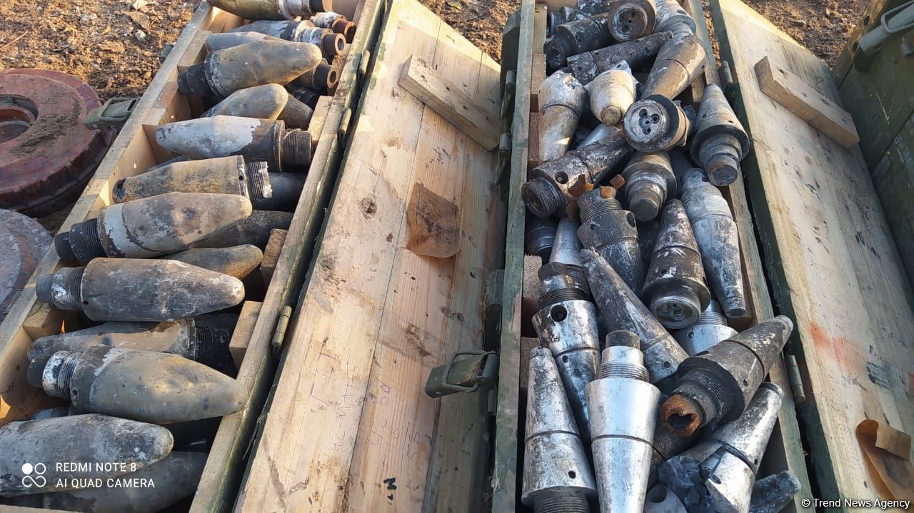 Azerbaijan neutralizes unexploded mines and ammunition in Aghdam district (PHOTO/VIDEO)