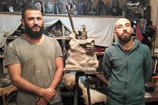Молодые скульпторы увековечивают  историческую победу Азербайджана в бюстах, памятниках и барельефах (ВИДЕО,ФОТО)