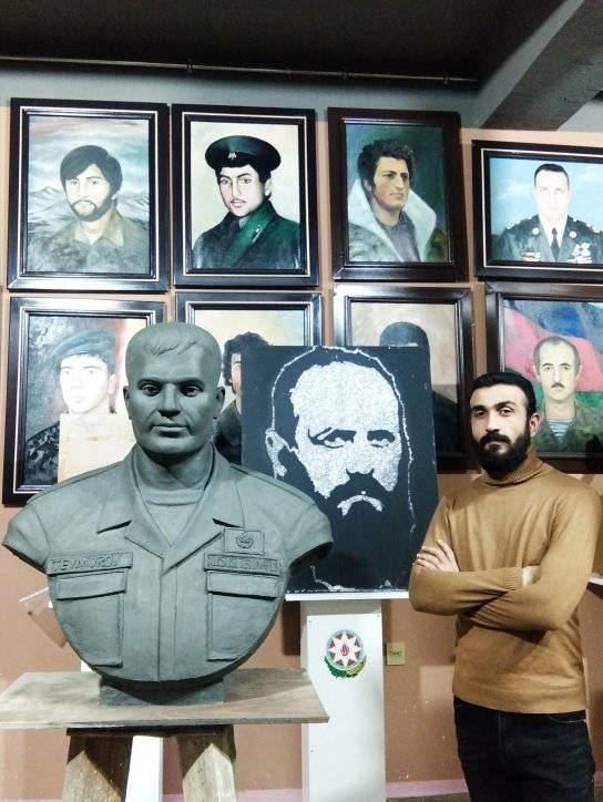 Молодые скульпторы увековечивают  историческую победу Азербайджана в бюстах, памятниках и барельефах (ВИДЕО,ФОТО)