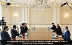 Президент Ильхам Алиев принял делегацию ИСЕСКО (ФОТО/ВИДЕО)