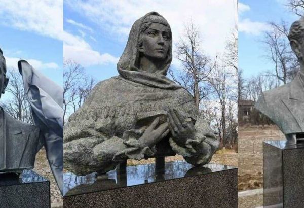 Кто создал памятники Хуршидбану Натаван, Узеира Гаджибейли и Бюльбюля, возвращенные в Шушу (ФОТО)