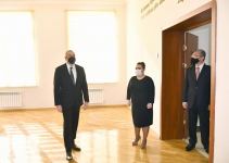 Президент Ильхам Алиев ознакомился с условиями, созданными в заново отстроенных школах в Сабунчинском и Сураханском районах (ФОТО/ВИДЕО)