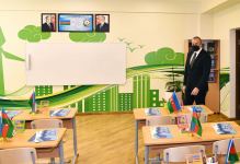 Президент Ильхам Алиев ознакомился с условиями, созданными в заново отстроенных школах в Сабунчинском и Сураханском районах (ФОТО/ВИДЕО)
