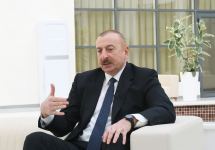 Президент Ильхам Алиев дал интервью Азербайджанскому телевидению (ФОТО/ВИДЕО)