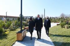 Azerbaijani president, first lady attend opening of new forest park in Yasamal district (PHOTO)