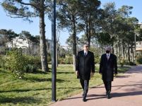Azerbaijani president, first lady attend opening of new forest park in Yasamal district (PHOTO)