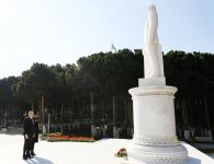 Azerbaijani president, first lady inaugurate several social facilities in Absheron district, forest park in Yasamal district (PHOTO)