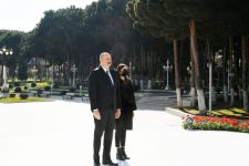 Azerbaijani president, first lady inaugurate several social facilities in Absheron district, forest park in Yasamal district (PHOTO)