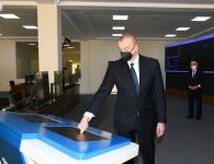 President Aliyev attends inauguration of Khirdalan substations in Absheron district (PHOTO)