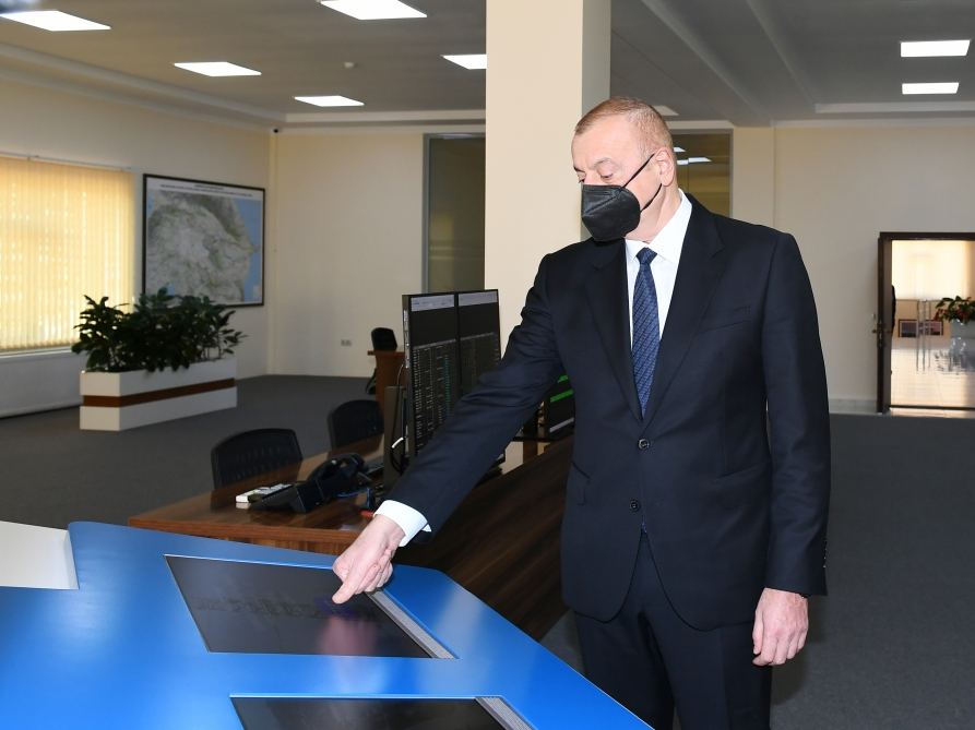 President Aliyev attends inauguration of Khirdalan substations in Absheron district (PHOTO)